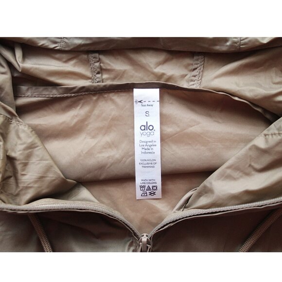 Alo Sprinter Hooded Jacket / Small / Gravel Lightweight - Picture 10 of 11